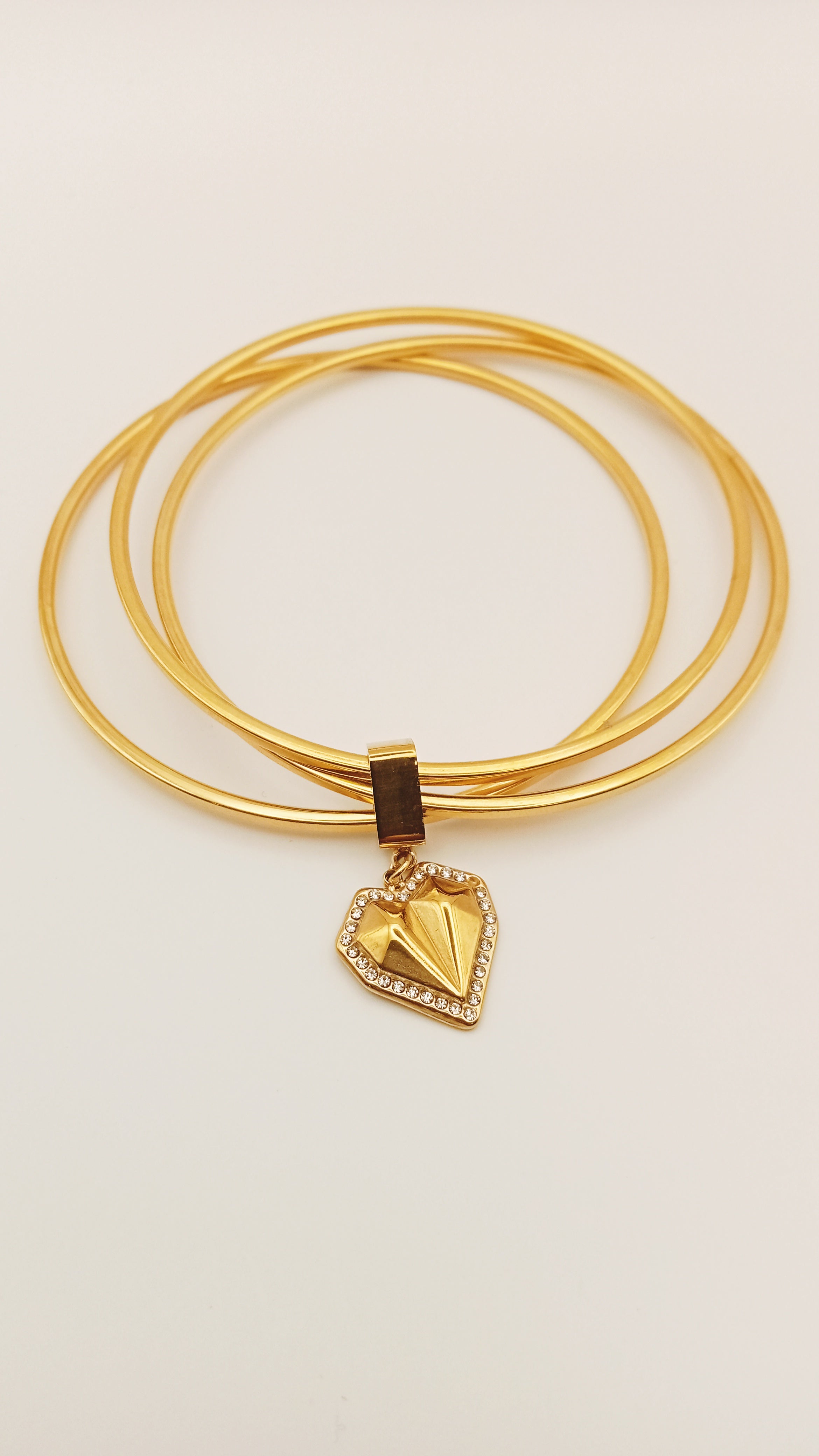 Bracelet cœur à strass