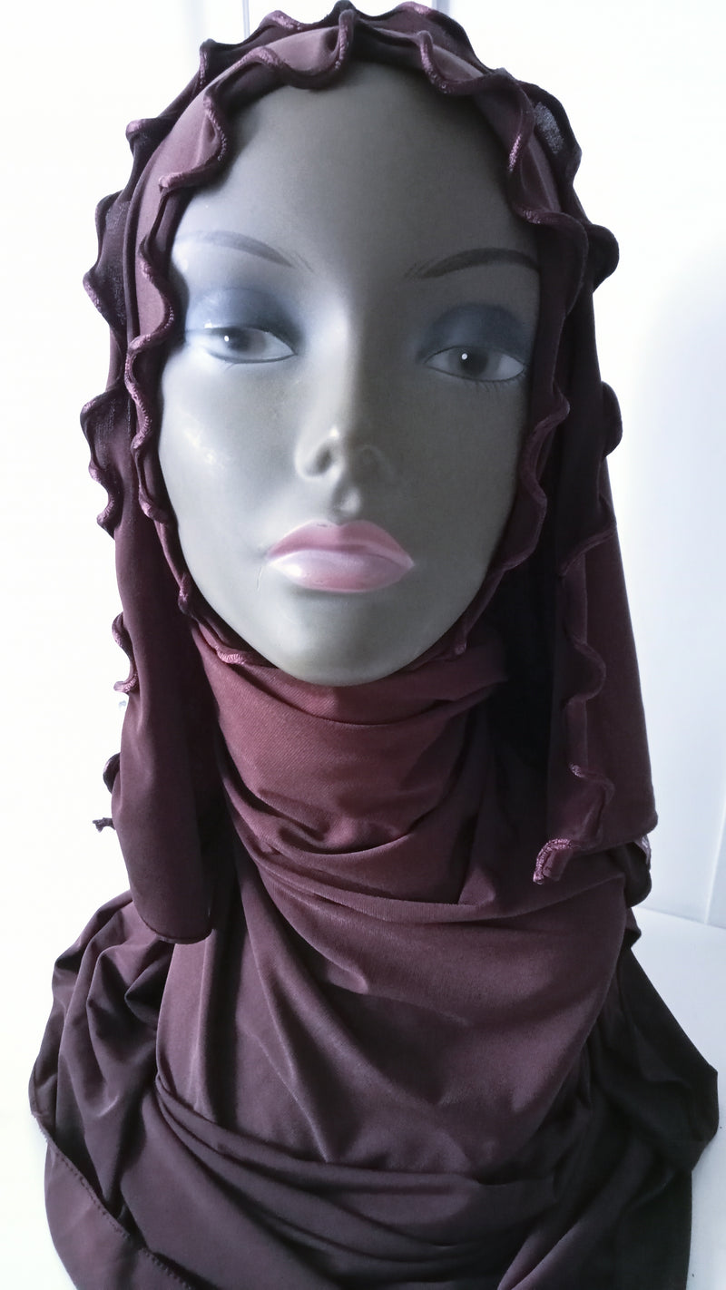 Foulards en JERSEY PREMUIM MARRON CHOCOLAT
