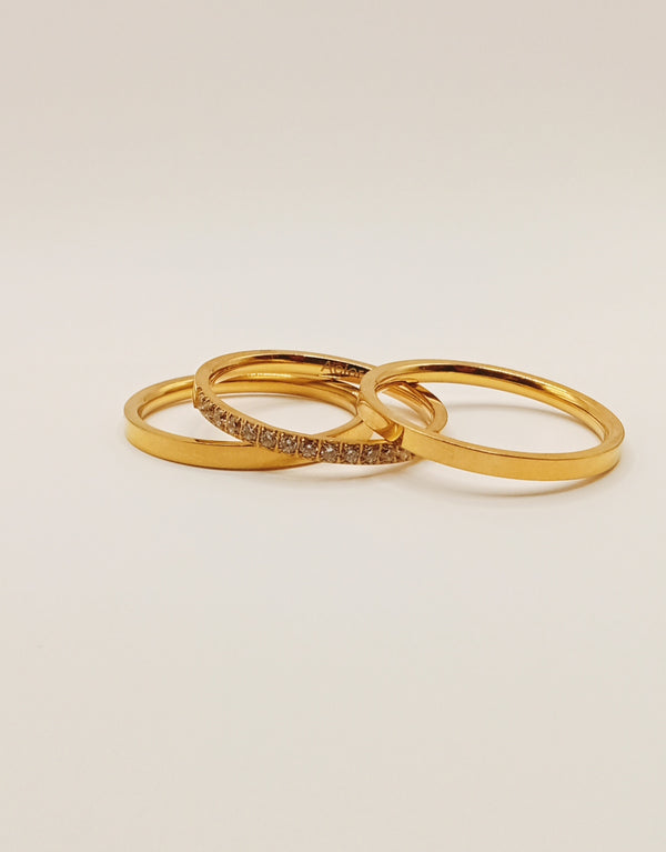 Bague mariage avec strass