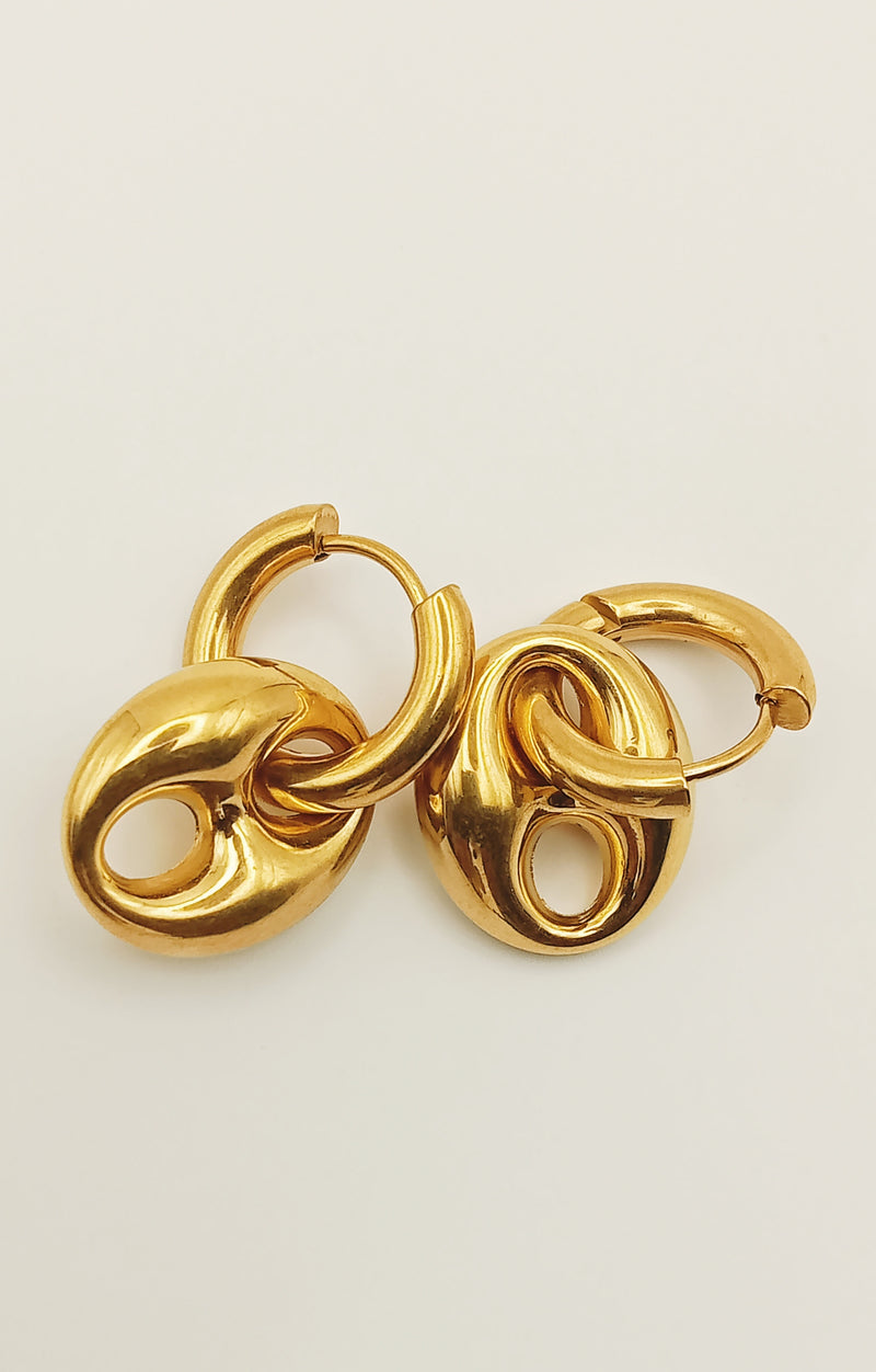 Boucles d'oreilles GRAINES DE CAFE