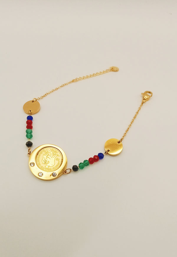 Gourmette LUISE avec PERLES