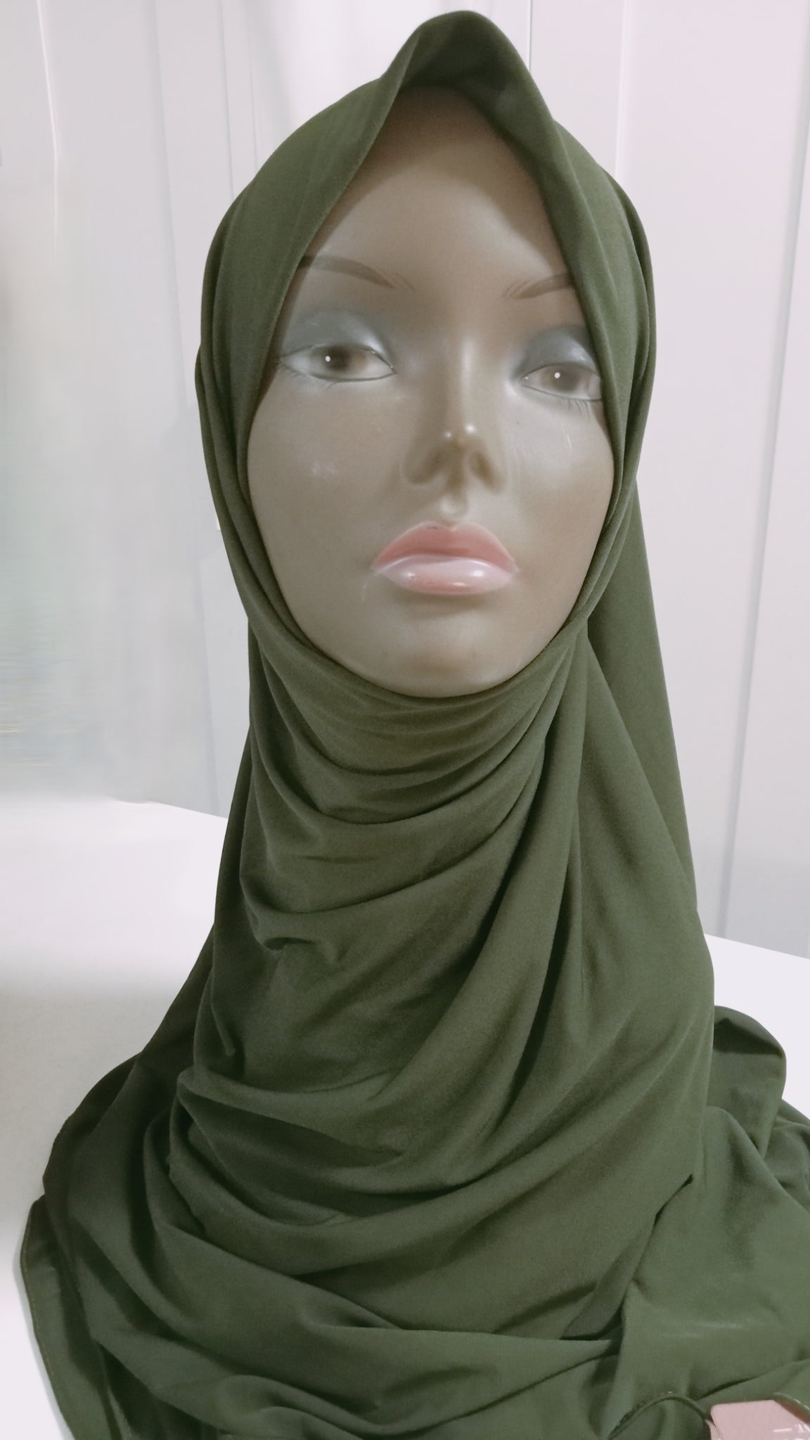 Foulards carres en JERSEY PREMUIM VERT OLIVE