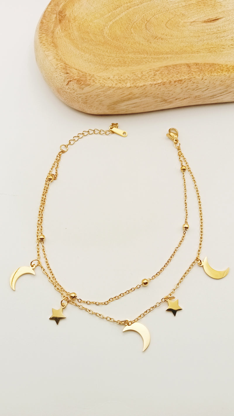Chaîne cheville Lune