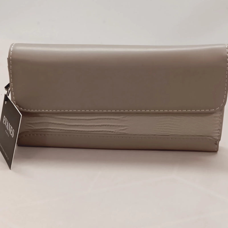 Porte feuille taupe grand
