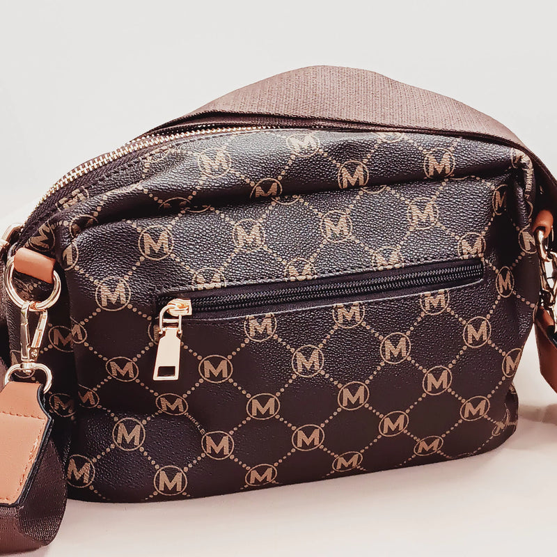 Sac à bandeliere marron chocolat